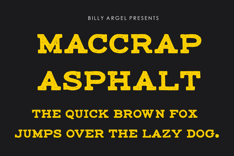 Mac Crap Asphalt